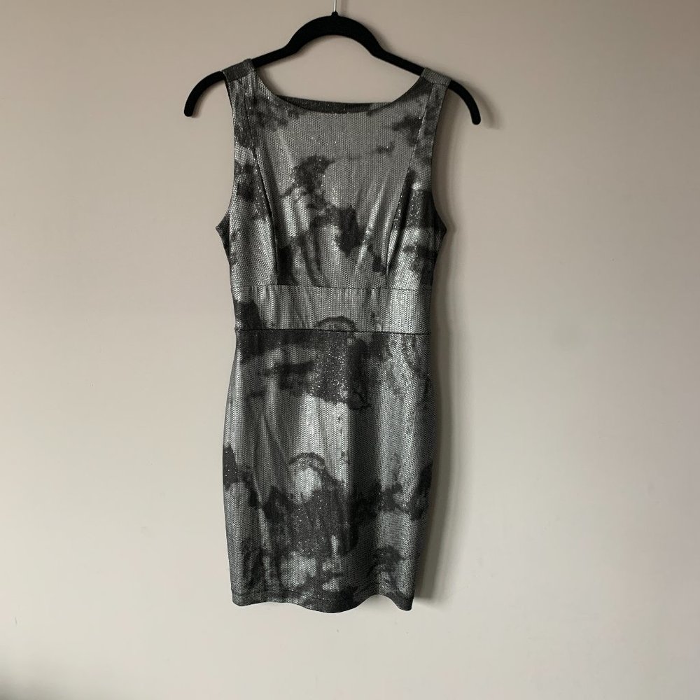 Forever 21 Dress (thick straps) - Black & Silver with glitter